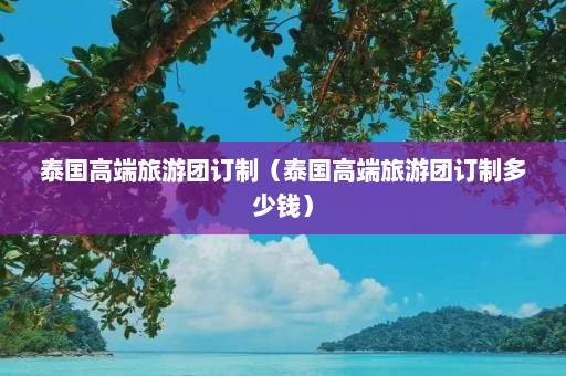 泰国高端旅游团订制（泰国高端旅游团订制多少钱）