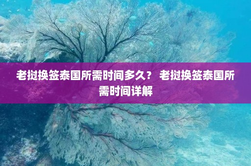 老挝换签泰国所需时间多久？ 老挝换签泰国所需时间详解