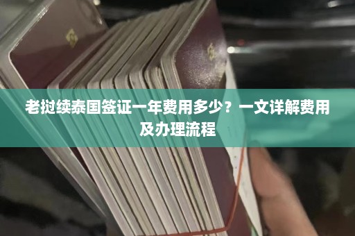 老挝续泰国签证一年费用多少？一文详解费用及办理流程  第1张