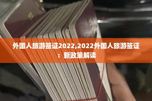 外国人旅游签证2022,2022外国人旅游签证：新政策解读  第1张