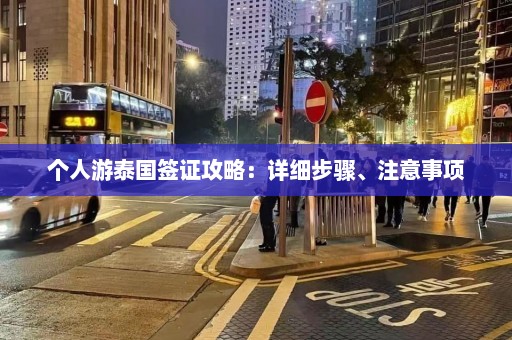 个人游泰国签证攻略：详细步骤、注意事项