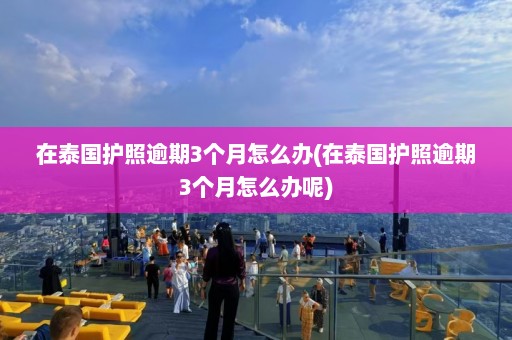 在泰国护照逾期3个月怎么办(在泰国护照逾期3个月怎么办呢)  第1张