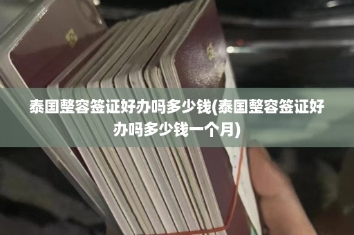 泰国整容签证好办吗多少钱(泰国整容签证好办吗多少钱一个月)  第1张