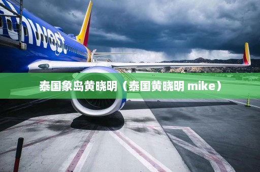 泰国象岛黄晓明（泰国黄晓明 mike）