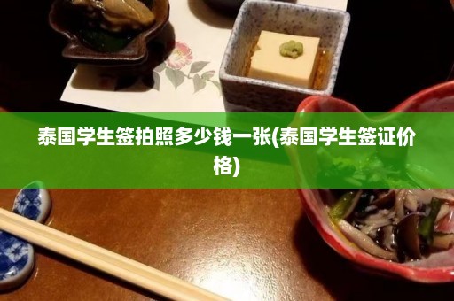 泰国学生签拍照多少钱一张(泰国学生签证价格)