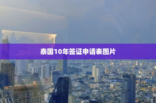 泰国10年签证申请表图片