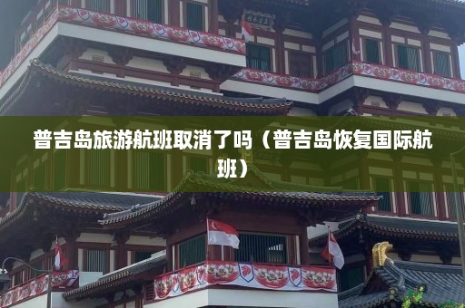 普吉岛旅游航班取消了吗（普吉岛恢复国际航班）