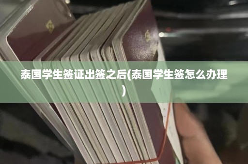 泰国学生签证出签之后(泰国学生签怎么办理)