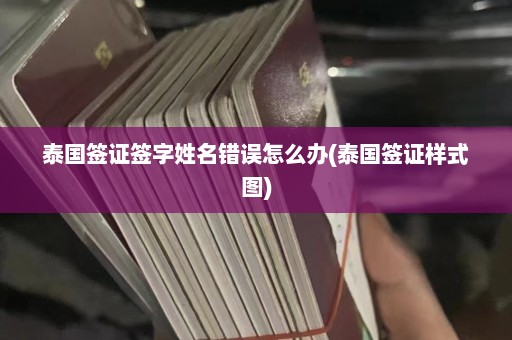 泰国签证签字姓名错误怎么办(泰国签证样式图)