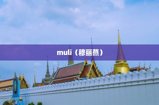 muli（穆丽燕）  第1张