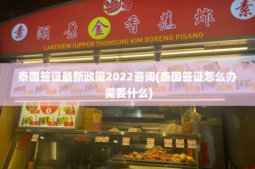 泰国签证最新政策2022咨询(泰国签证怎么办 需要什么)