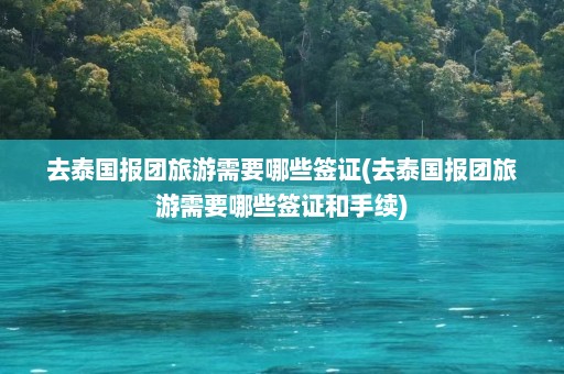 去泰国报团旅游需要哪些签证(去泰国报团旅游需要哪些签证和手续)