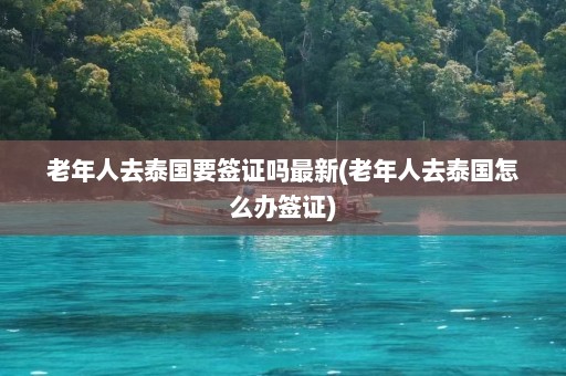 老年人去泰国要签证吗最新(老年人去泰国怎么办签证)