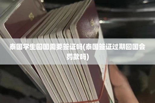 泰国学生回国需要签证吗(泰国签证过期回国会罚款吗)  第1张