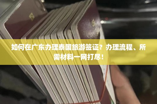 如何在广东办理泰国旅游签证？办理流程、所需材料一网打尽！  第1张