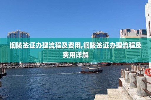 铜陵签证办理流程及费用,铜陵签证办理流程及费用详解