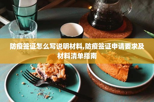 防疫签证怎么写说明材料,防疫签证申请要求及材料清单指南