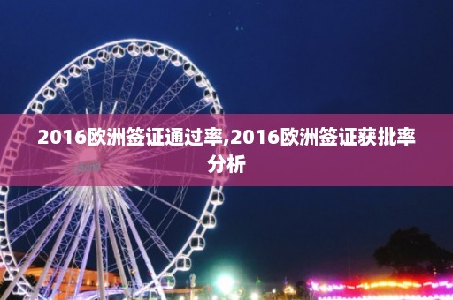 2016欧洲签证通过率,2016欧洲签证获批率分析