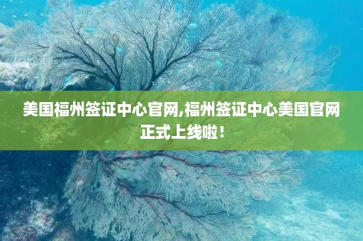 美国福州签证中心官网,福州签证中心美国官网正式上线啦！