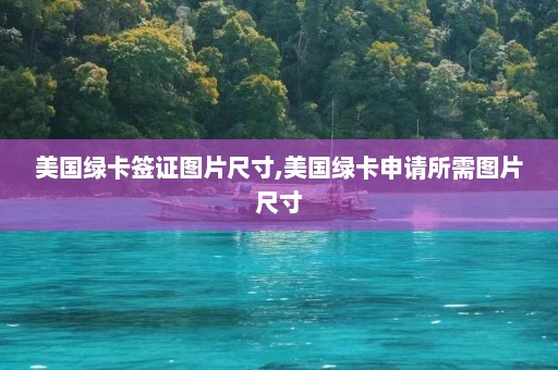 美国绿卡签证图片尺寸,美国绿卡申请所需图片尺寸