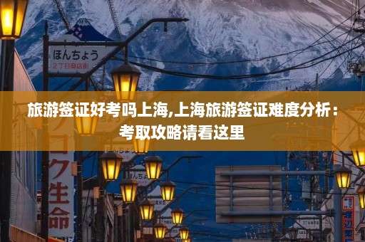 旅游签证好考吗上海,上海旅游签证难度分析：考取攻略请看这里