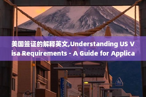 美国签证的解释英文,Understanding US Visa Requirements - A Guide for Applicants