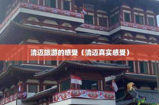 清迈旅游的感受（清迈真实感受）