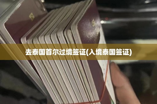 去泰国首尔过境签证(入境泰国签证)