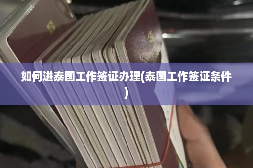 如何进泰国工作签证办理(泰国工作签证条件)  第1张