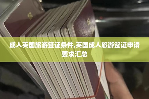 成人英国旅游签证条件,英国成人旅游签证申请要求汇总