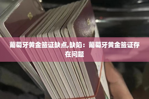 葡萄牙黄金签证缺点,缺陷：葡萄牙黄金签证存在问题  第1张