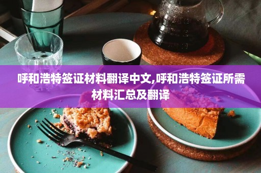 呼和浩特签证材料翻译中文,呼和浩特签证所需材料汇总及翻译  第1张