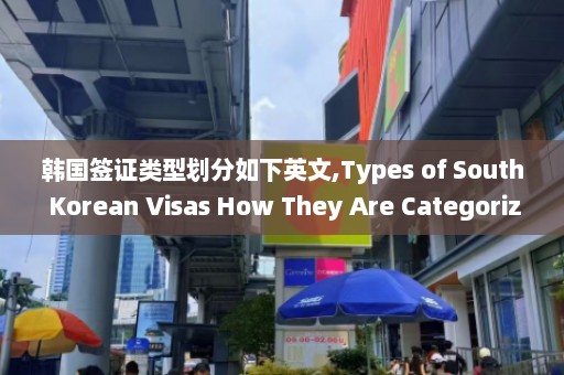 韩国签证类型划分如下英文,Types of South Korean Visas How They Are Categorized