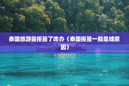 泰国旅游签拒签了咋办（泰国拒签一般是啥原因）