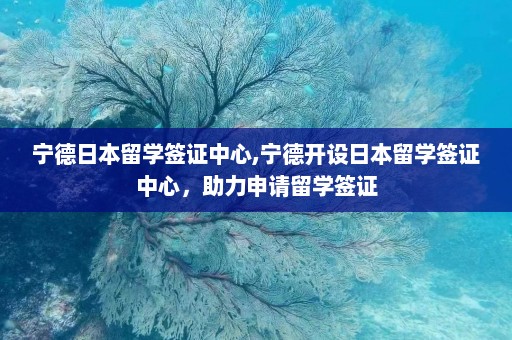 宁德日本留学签证中心,宁德开设日本留学签证中心，助力申请留学签证