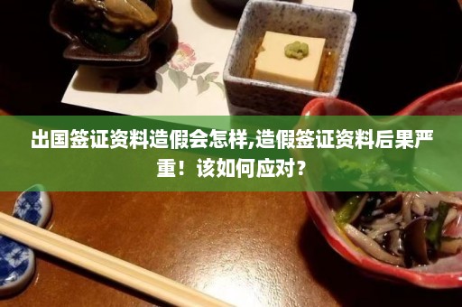 出国签证资料造假会怎样,造假签证资料后果严重！该如何应对？