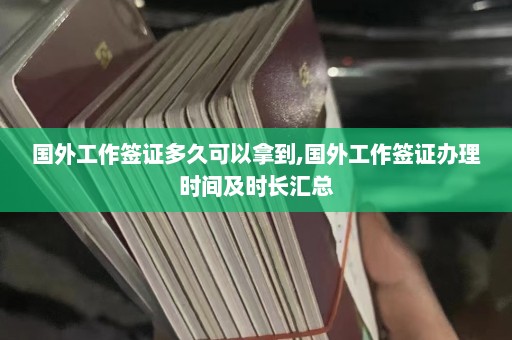 国外工作签证多久可以拿到,国外工作签证办理时间及时长汇总  第1张