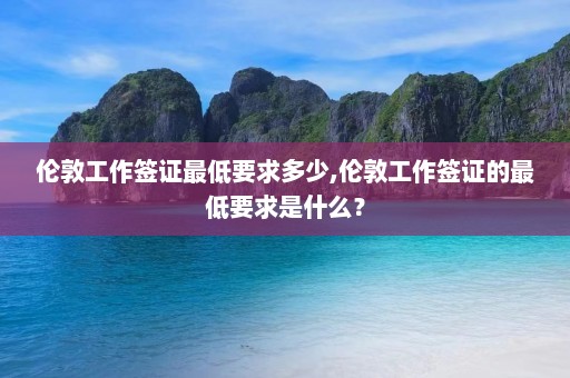 伦敦工作签证最低要求多少,伦敦工作签证的最低要求是什么？