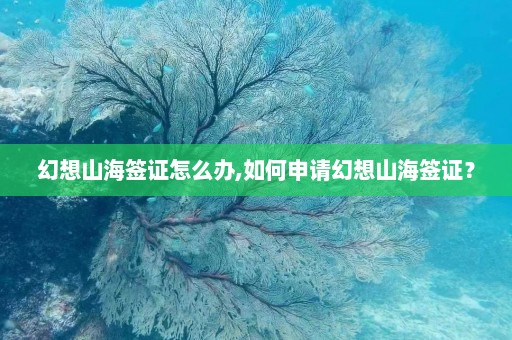 幻想山海签证怎么办,如何申请幻想山海签证？