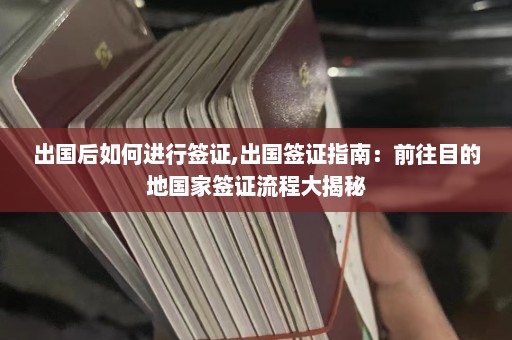 出国后如何进行签证,出国签证指南：前往目的地国家签证流程大揭秘  第1张