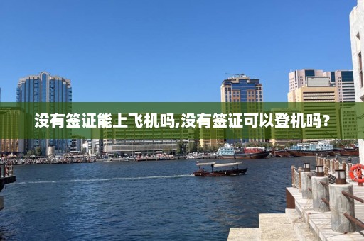 没有签证能上飞机吗,没有签证可以登机吗？