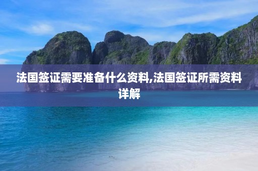 法国签证需要准备什么资料,法国签证所需资料详解