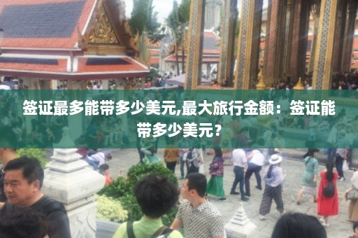 签证最多能带多少美元,最大旅行金额：签证能带多少美元？  第1张