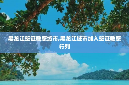 黑龙江签证敏感城市,黑龙江城市加入签证敏感行列