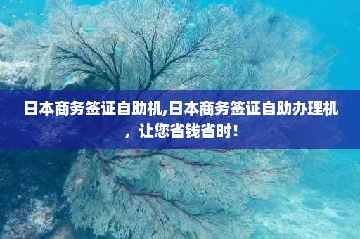 日本商务签证自助机,日本商务签证自助办理机，让您省钱省时！