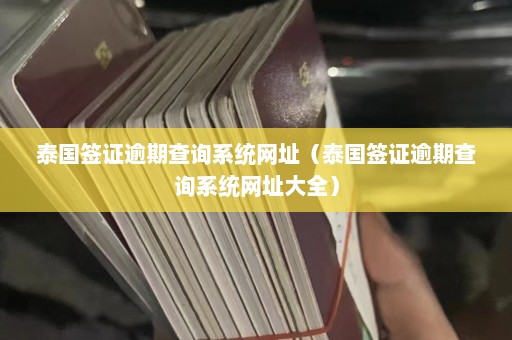 泰国签证逾期查询系统网址（泰国签证逾期查询系统网址大全）  第1张