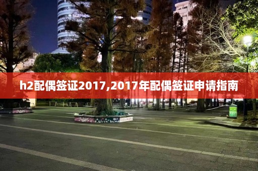 h2配偶签证2017,2017年配偶签证申请指南