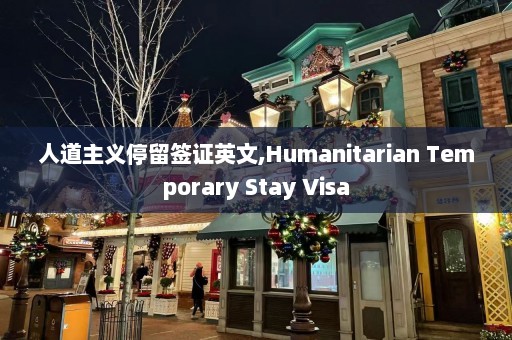 人道主义停留签证英文,Humanitarian Temporary Stay Visa