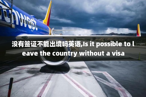 没有签证不能出境吗英语,Is it possible to leave the country without a visa