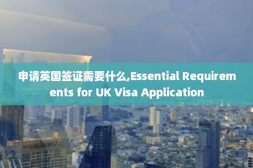 申请英国签证需要什么,Essential Requirements for UK Visa Application  第1张